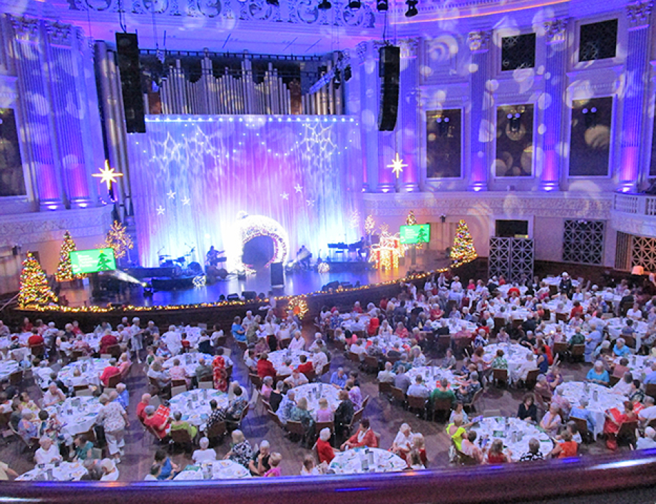 A view of the Christmas Concert at City Hall.